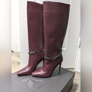 Vince Camuto Felinda Leather Stiletto Boot